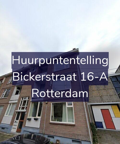 Foto gevel Huurpuntentelling voor Bickerstraat 16-A, Rotterdam