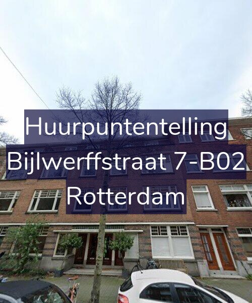 Foto gevel Huurpuntentelling voor Bijlwerffstraat 7-B02, Rotterdam
