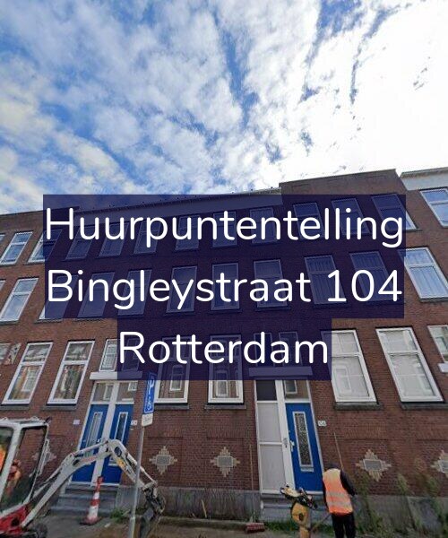 Foto gevel Huurpuntentelling voor Bingleystraat 104, Rotterdam