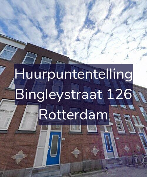Foto gevel Huurpuntentelling voor Bingleystraat 126, Rotterdam