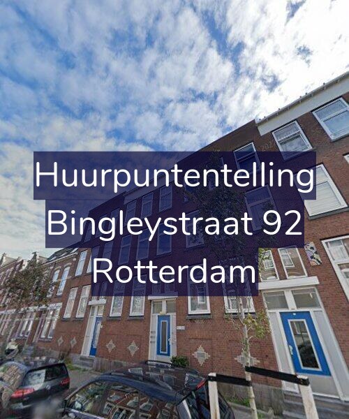 Foto gevel Huurpuntentelling voor Bingleystraat 92, Rotterdam