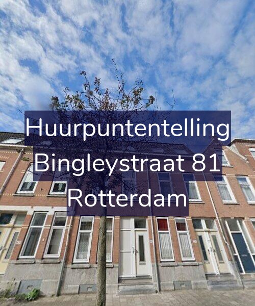 Foto gevel Huurpuntentelling voor Bingleystraat 81, Rotterdam