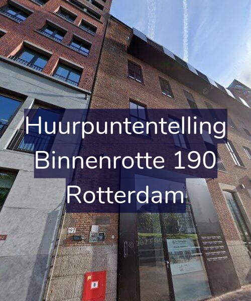Foto gevel Huurpuntentelling voor Binnenrotte 190, Rotterdam