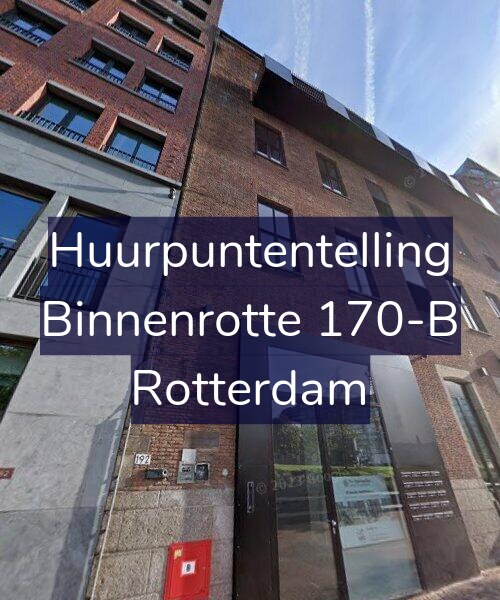 Foto gevel Huurpuntentelling voor Binnenrotte 170-B, Rotterdam
