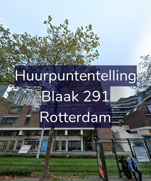 Foto gevel Huurpuntentelling voor Blaak 291, Rotterdam