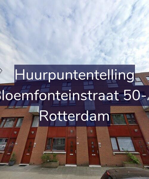 Foto gevel Huurpuntentelling voor Bloemfonteinstraat 50-A, Rotterdam