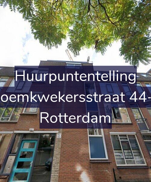 Foto gevel Huurpuntentelling voor Bloemkwekersstraat 44-A, Rotterdam