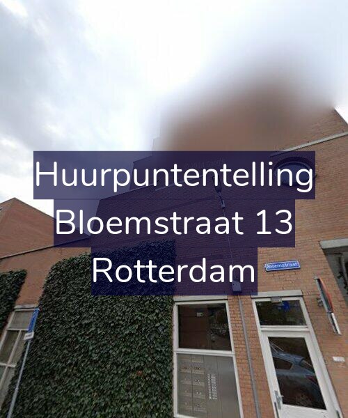 Foto gevel Huurpuntentelling voor Bloemstraat 13, Rotterdam
