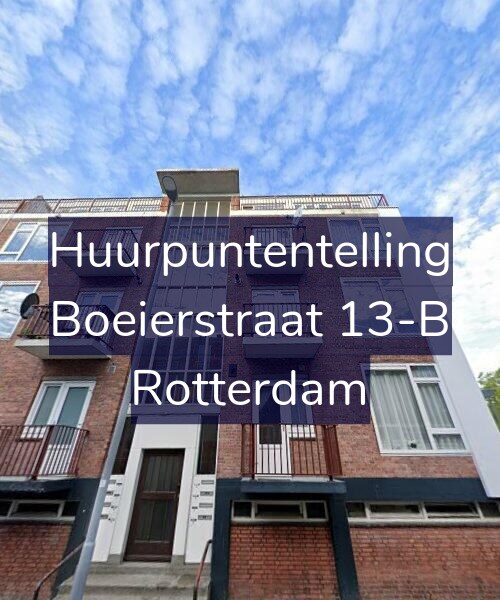 Foto gevel Huurpuntentelling voor Boeierstraat 13-B, Rotterdam