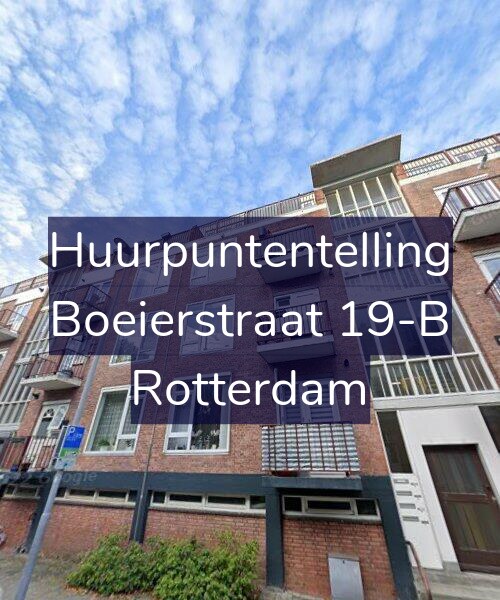 Foto gevel Huurpuntentelling voor Boeierstraat 19-B, Rotterdam