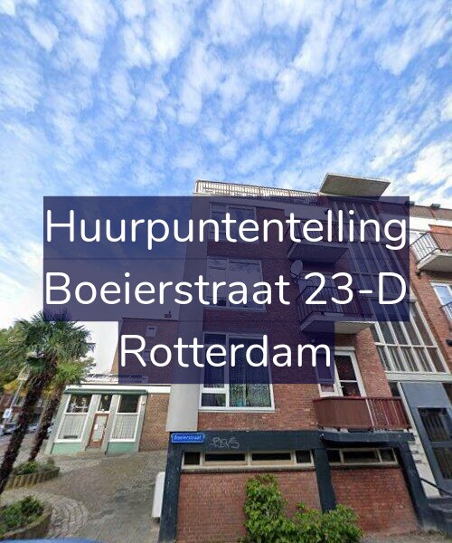 Foto gevel Huurpuntentelling voor Boeierstraat 23-D, Rotterdam