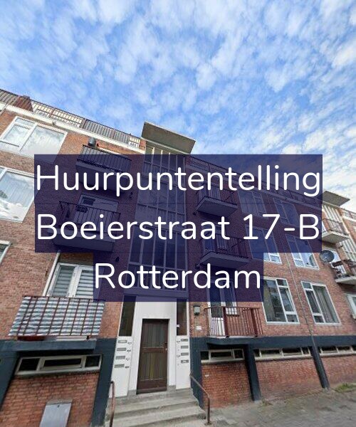 Foto gevel Huurpuntentelling voor Boeierstraat 17-B, Rotterdam