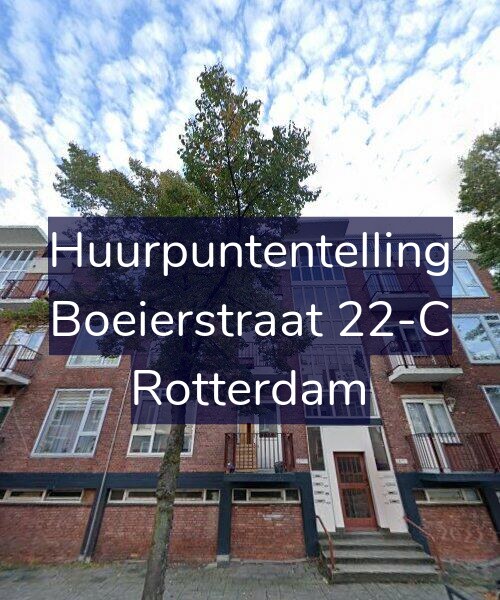 Foto gevel Huurpuntentelling voor Boeierstraat 22-C, Rotterdam