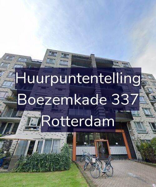 Foto gevel Huurpuntentelling voor Boezemkade 337, Rotterdam