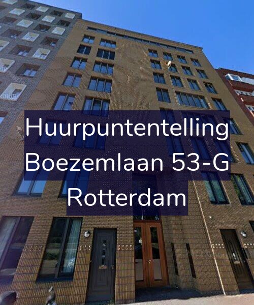 Foto gevel Huurpuntentelling voor Boezemlaan 53-G, Rotterdam