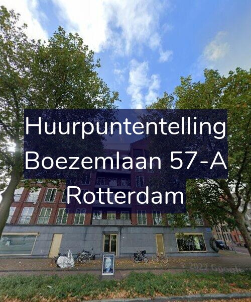Foto gevel Huurpuntentelling voor Boezemlaan 57-A, Rotterdam