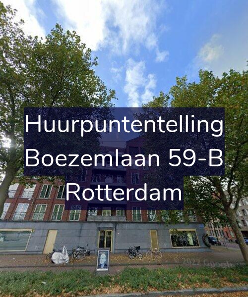 Foto gevel Huurpuntentelling voor Boezemlaan 59-B, Rotterdam