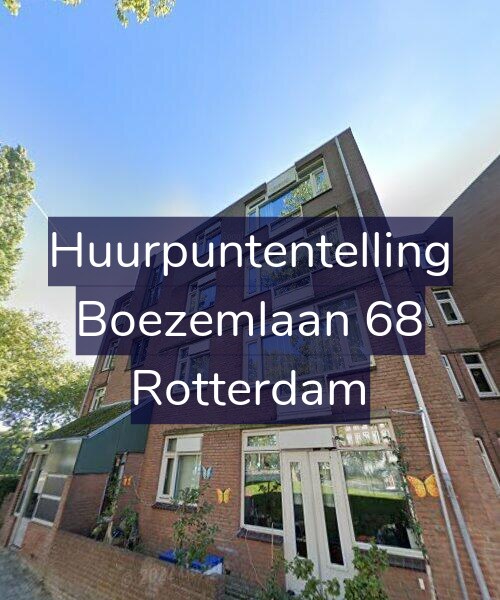 Foto gevel Huurpuntentelling voor Boezemlaan 68, Rotterdam