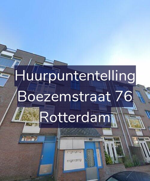 Foto gevel Huurpuntentelling voor Boezemstraat 76, Rotterdam