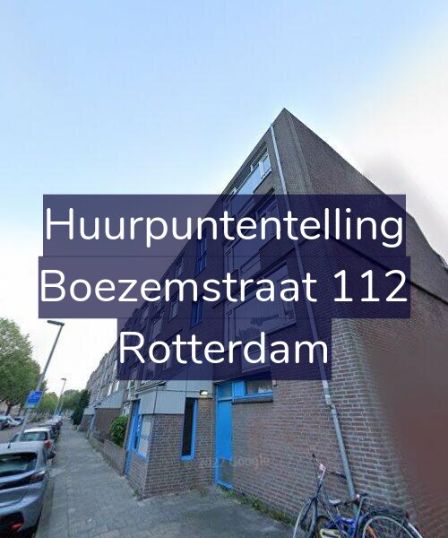 Foto gevel Huurpuntentelling voor Boezemstraat 112, Rotterdam