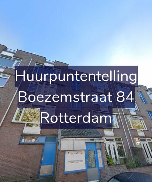 Foto gevel Huurpuntentelling voor Boezemstraat 84, Rotterdam