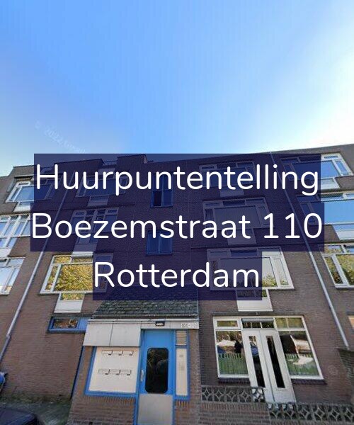 Foto gevel Huurpuntentelling voor Boezemstraat 110, Rotterdam