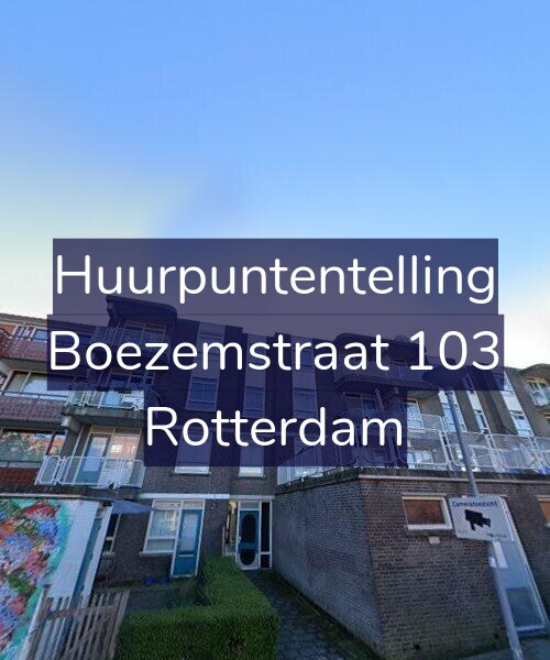 Foto gevel Huurpuntentelling voor Boezemstraat 103, Rotterdam