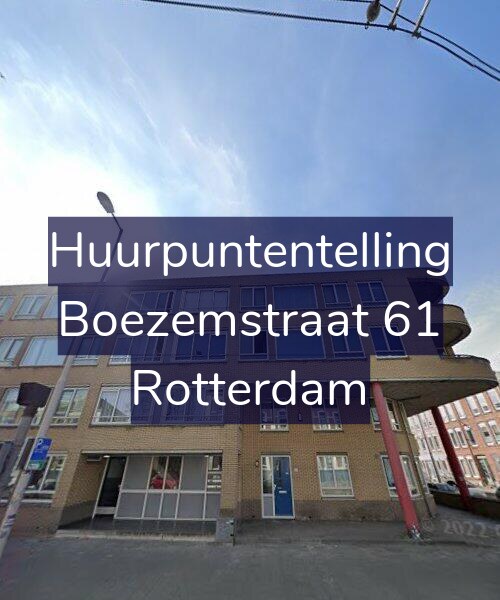 Foto gevel Huurpuntentelling voor Boezemstraat 61, Rotterdam