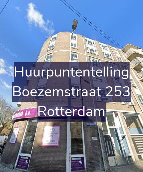 Foto gevel Huurpuntentelling voor Boezemstraat 253, Rotterdam