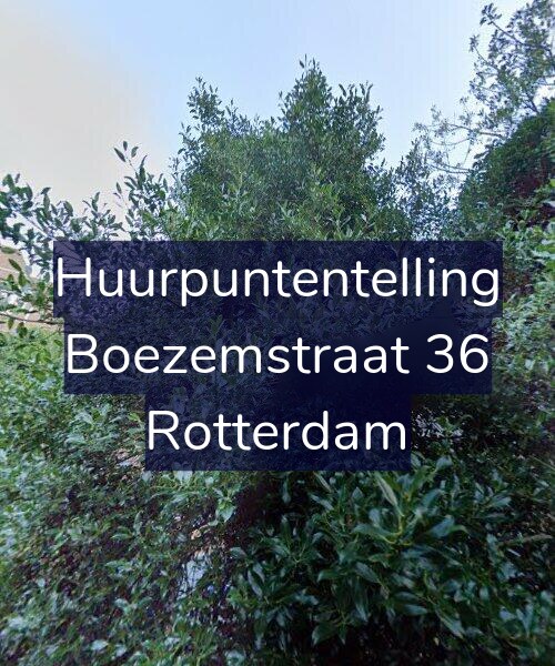Foto gevel Huurpuntentelling voor Boezemstraat 36, Rotterdam