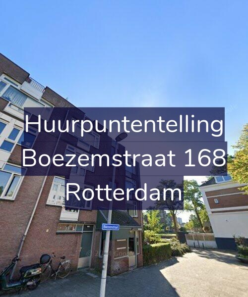 Foto gevel Huurpuntentelling voor Boezemstraat 168, Rotterdam