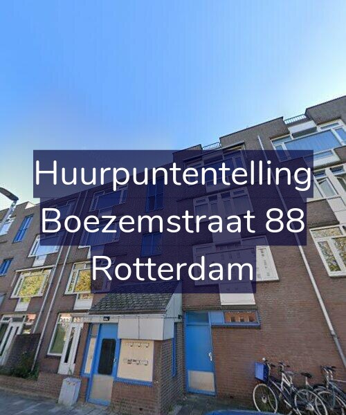 Foto gevel Huurpuntentelling voor Boezemstraat 88, Rotterdam
