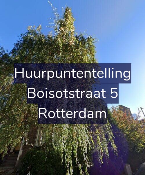 Foto gevel Huurpuntentelling voor Boisotstraat 5, Rotterdam