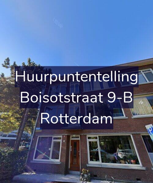 Foto gevel Huurpuntentelling voor Boisotstraat 9-B, Rotterdam