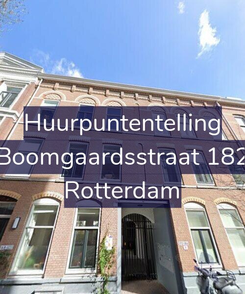 Foto gevel Huurpuntentelling voor Boomgaardsstraat 182, Rotterdam