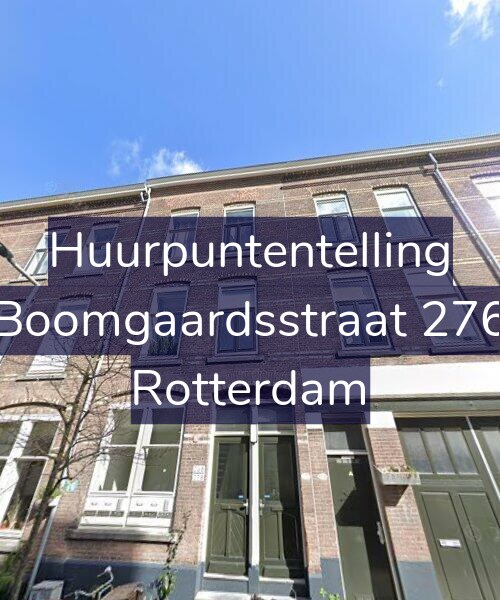 Foto gevel Huurpuntentelling voor Boomgaardsstraat 276, Rotterdam