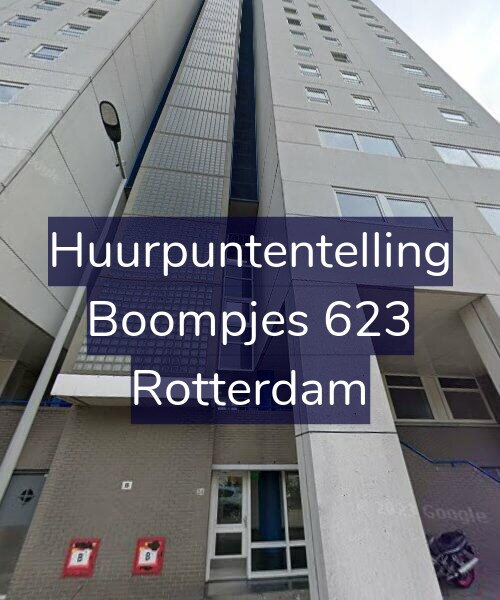 Foto gevel Huurpuntentelling voor Boompjes 623, Rotterdam