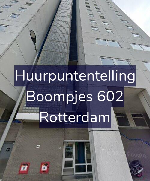 Foto gevel Huurpuntentelling voor Boompjes 602, Rotterdam