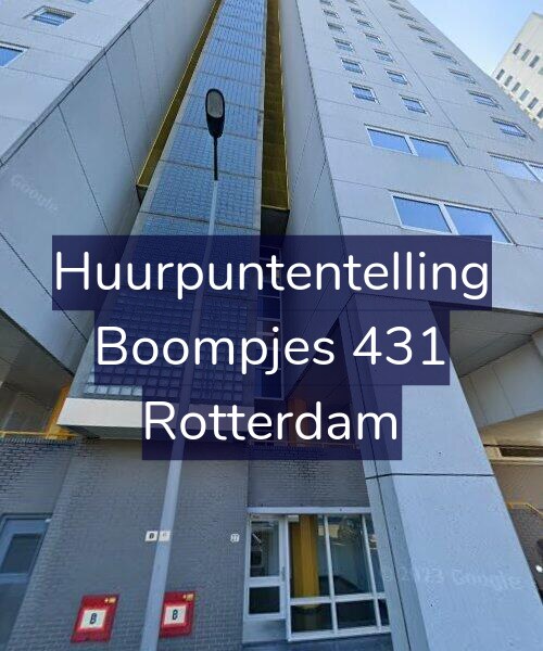 Foto gevel Huurpuntentelling voor Boompjes 431, Rotterdam