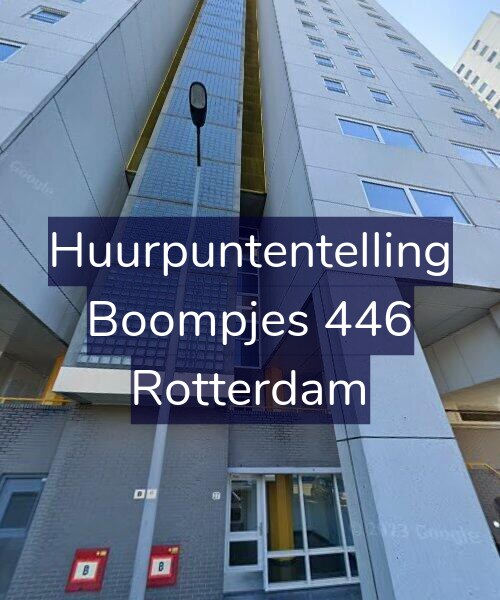 Foto gevel Huurpuntentelling voor Boompjes 446, Rotterdam