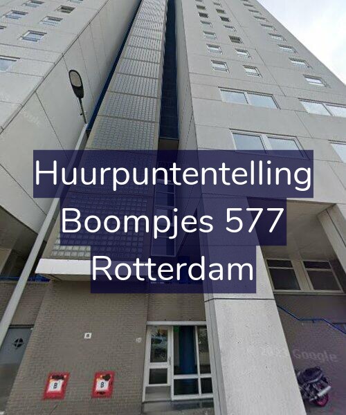 Foto gevel Huurpuntentelling voor Boompjes 577, Rotterdam