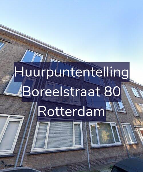Foto gevel Huurpuntentelling voor Boreelstraat 80, Rotterdam