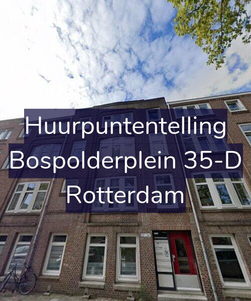 Foto gevel Huurpuntentelling voor Bospolderplein 35-D, Rotterdam