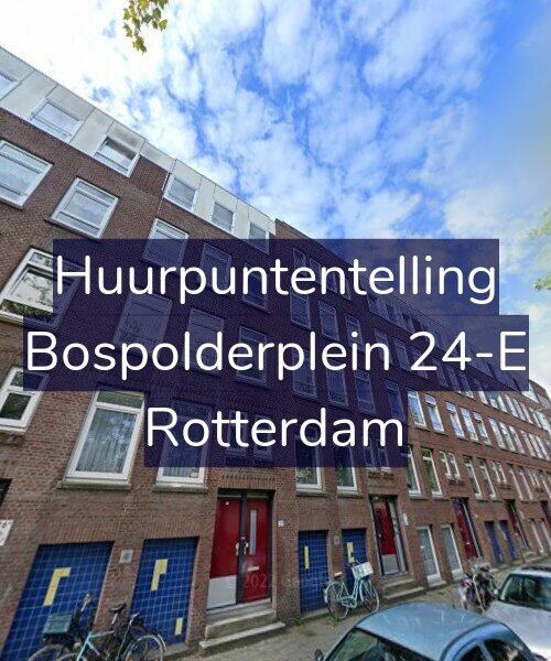 Foto gevel Huurpuntentelling voor Bospolderplein 24-E, Rotterdam