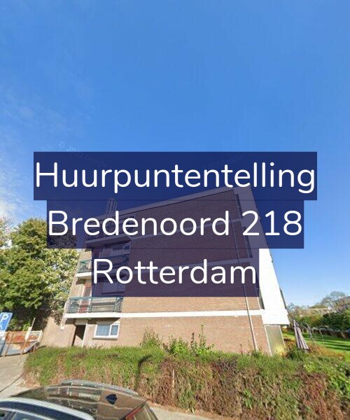Foto gevel Huurpuntentelling voor Bredenoord 218, Rotterdam