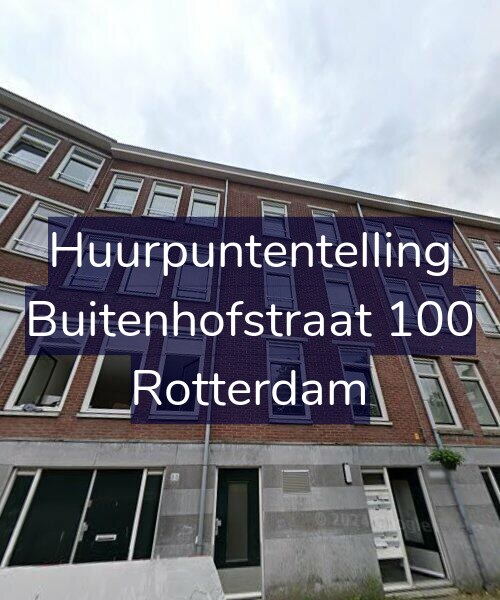 Foto gevel Huurpuntentelling voor Buitenhofstraat 100, Rotterdam