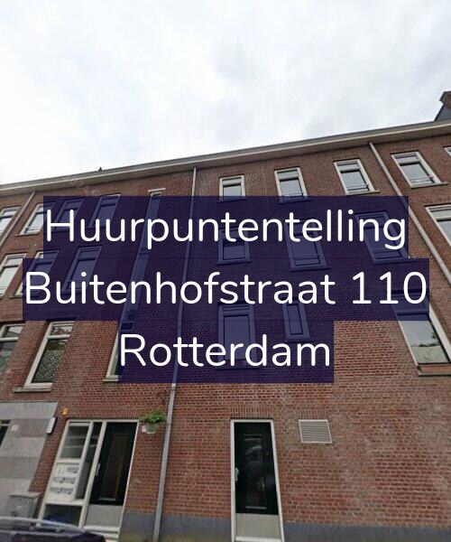 Foto gevel Huurpuntentelling voor Buitenhofstraat 110, Rotterdam