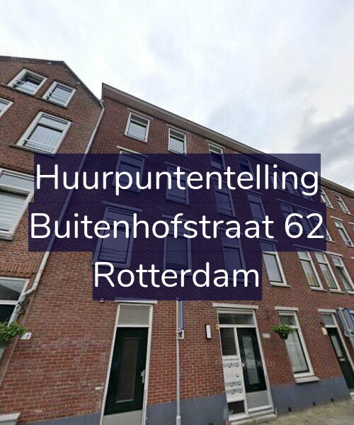Foto gevel Huurpuntentelling voor Buitenhofstraat 62, Rotterdam