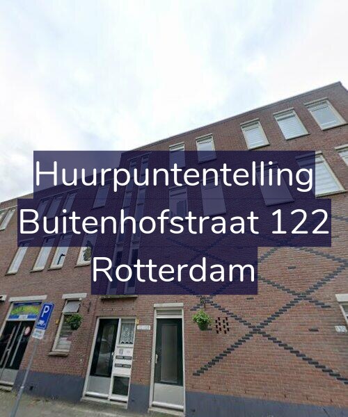 Foto gevel Huurpuntentelling voor Buitenhofstraat 122, Rotterdam