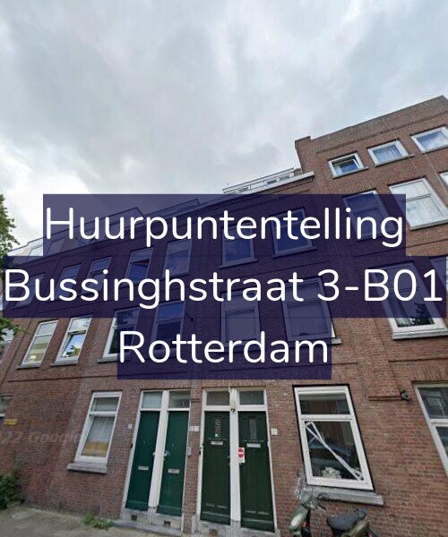 Foto gevel Huurpuntentelling voor Bussinghstraat 3-B01, Rotterdam